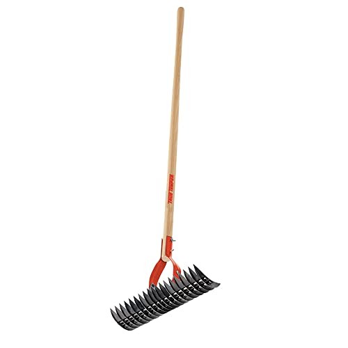 1914000 Adjustable Thatching Rake with 54-Inch Wood Handle