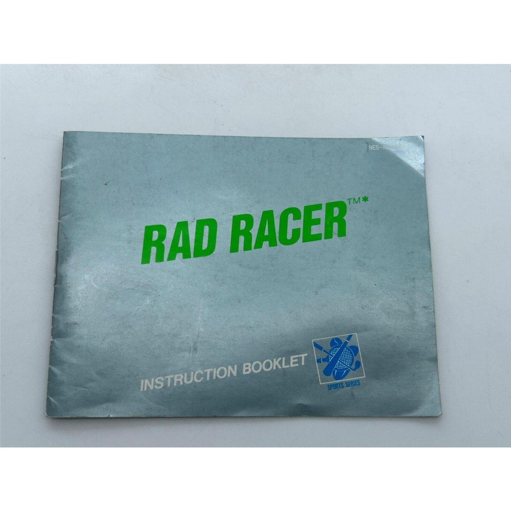 NES - Rad Racer Game Manual
