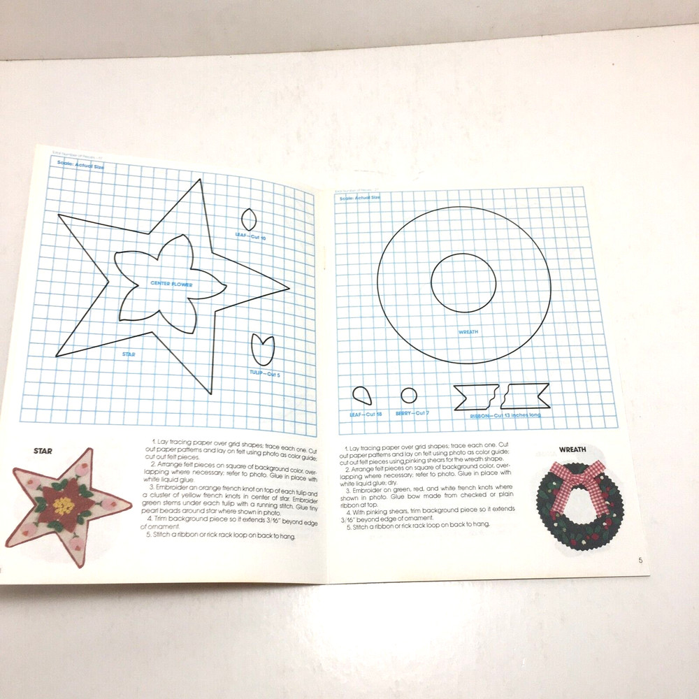 Fun With Feltcraft Christmas Projects by Current 1981 decorative instructions