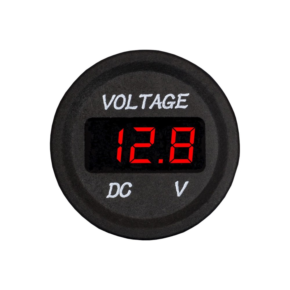 DC 12V Digital Display Voltmeter Red LED Meter for Switch Panel Car Truck