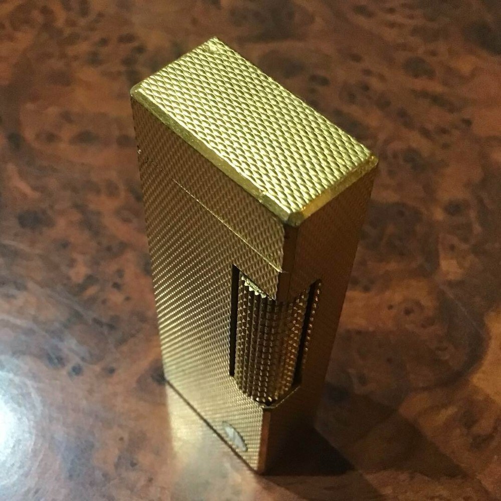 WORKING Dunhill Vintage Rollagas Lighter Gold Overhauled