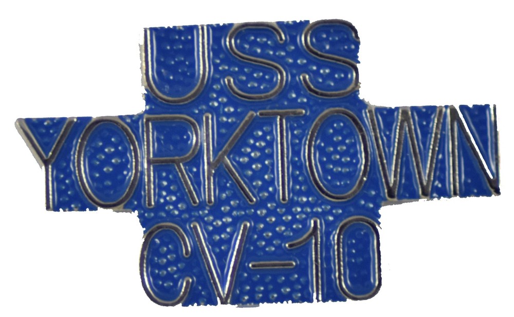 USS YORKTOWN HAT PIN