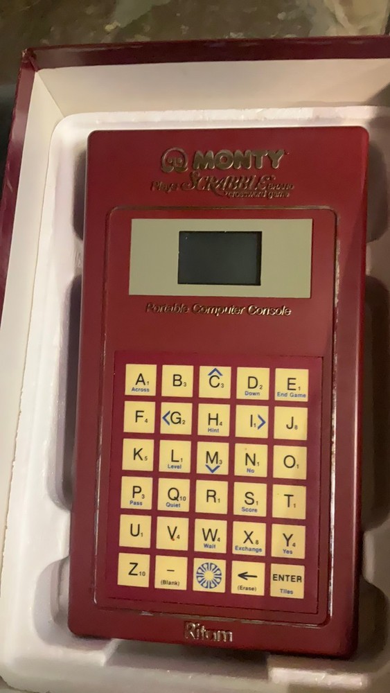 Coleco Monty Plays Scrabble Handheld Game