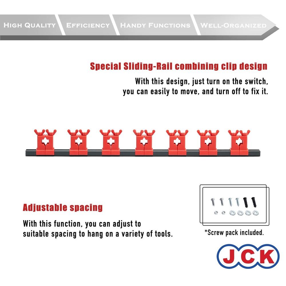 JCK TOOL ORGANIZER, Garage Gardening Tool Storage Rack Organizer Wall Mount, ...