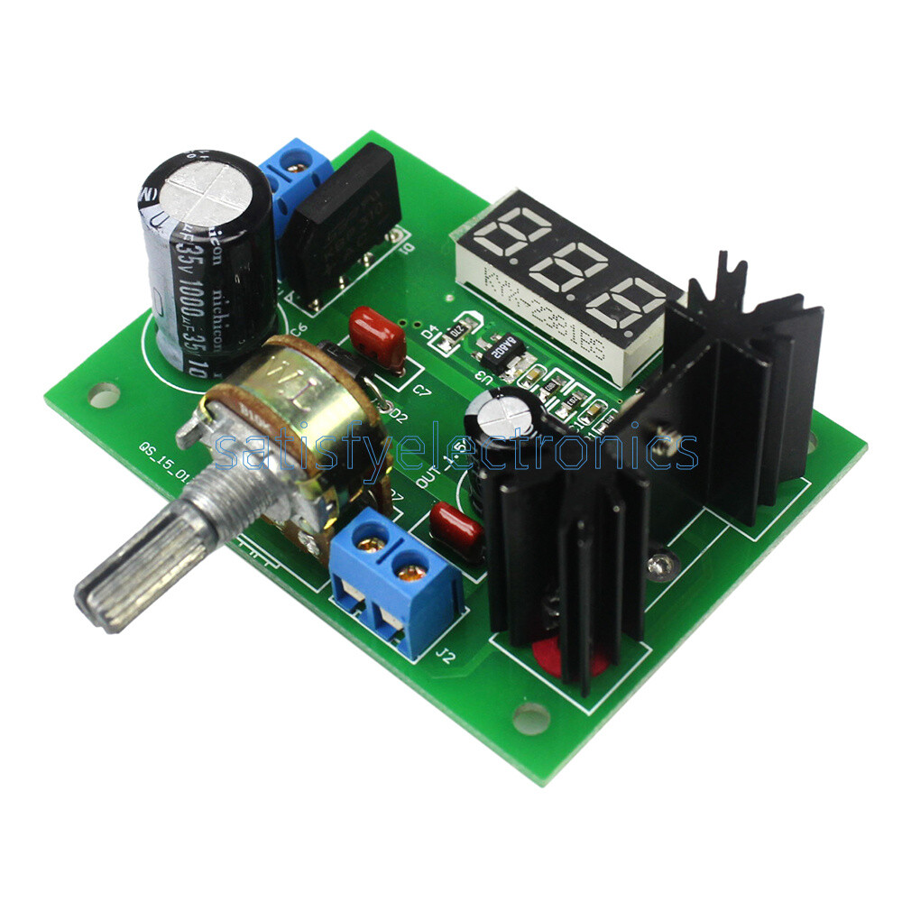 LM317 AC/DC Adjustable Voltage Regulator Step-down Power Supply LED Display NEW