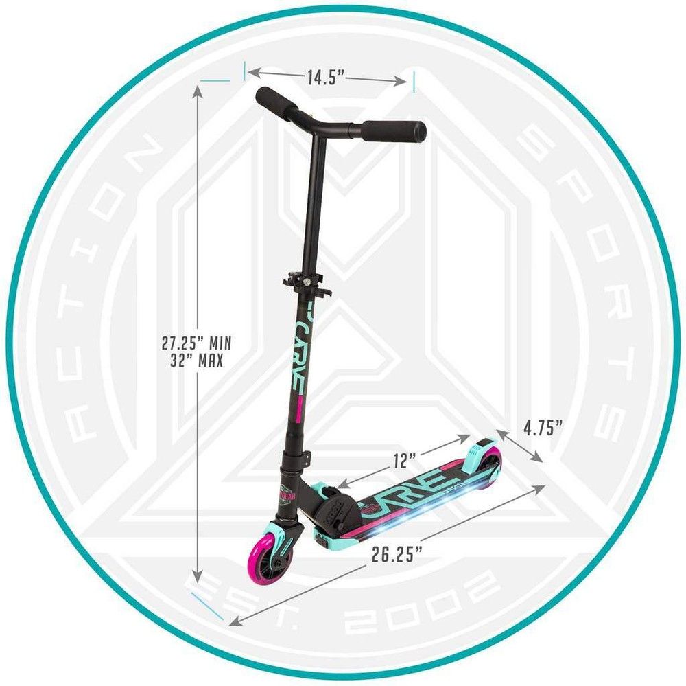 Flight Light-Up Scooter - Teal/Pink