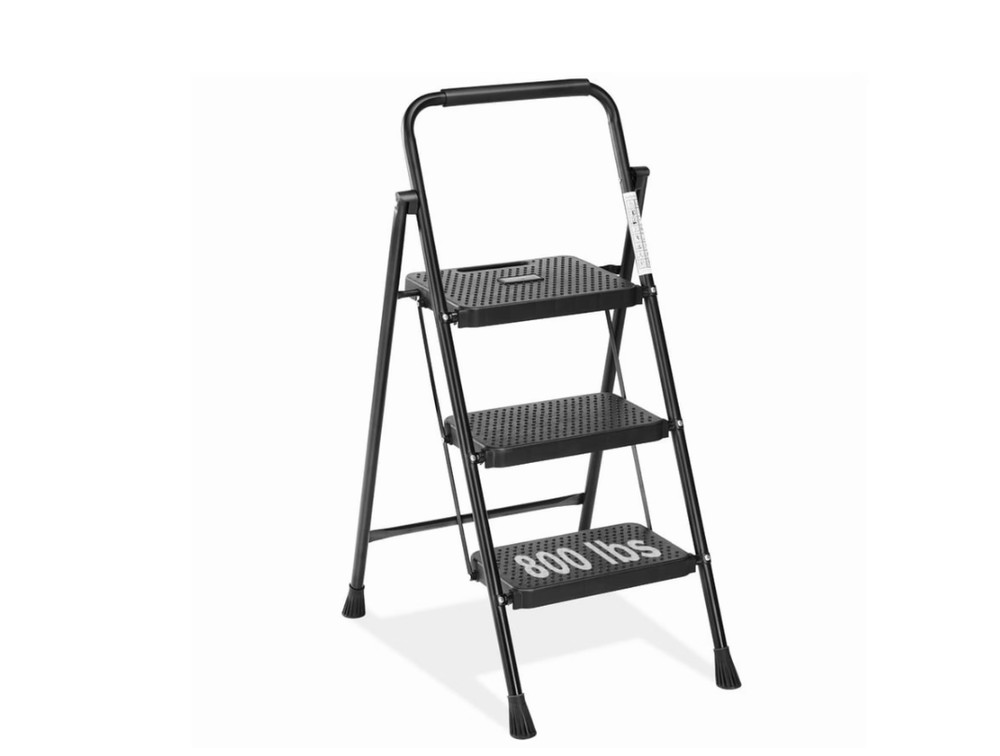 Gianna 3-step ladder, step stool for adults