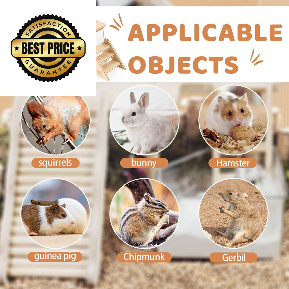 Quxddy Hamster Sand Bath Box Container, M, transparent color