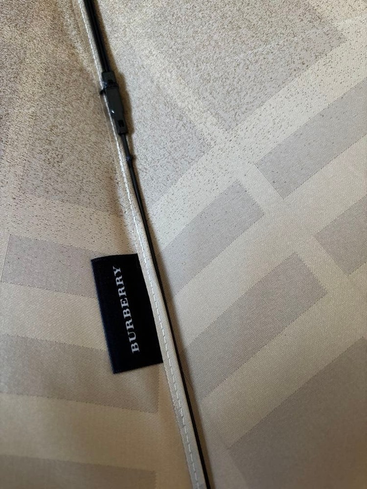 BURBERRY Folding Umbrella Check pattern Glitter Finish New Without Tag Authentic