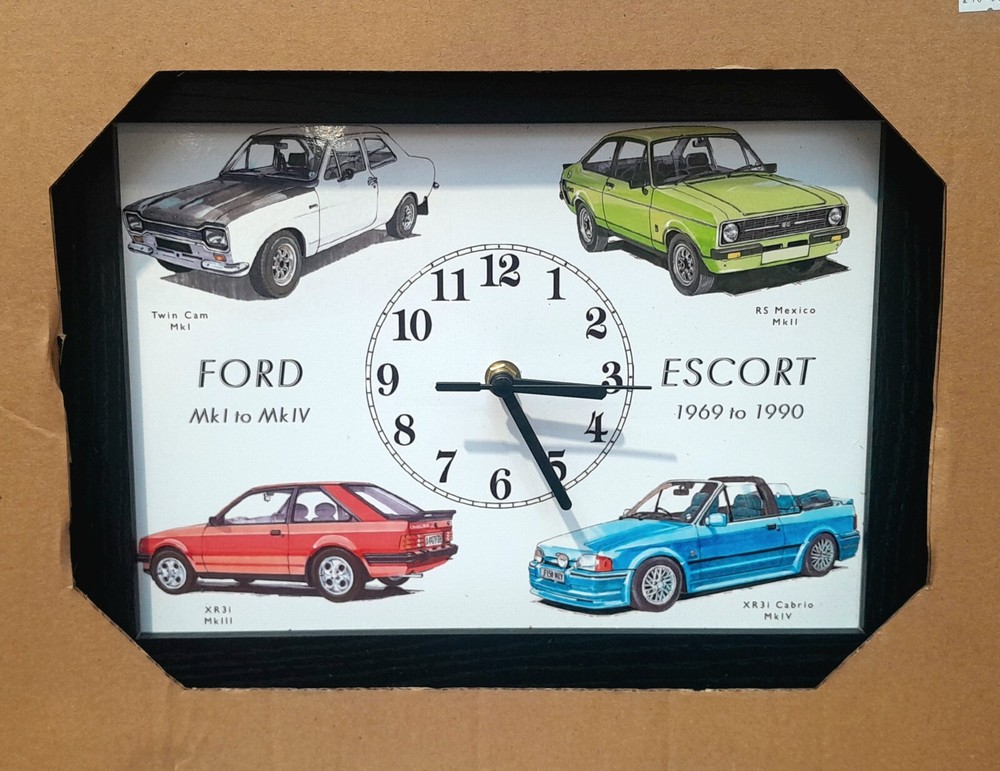 Ford Escort Cars Wall Clock - Stunning Artwork
