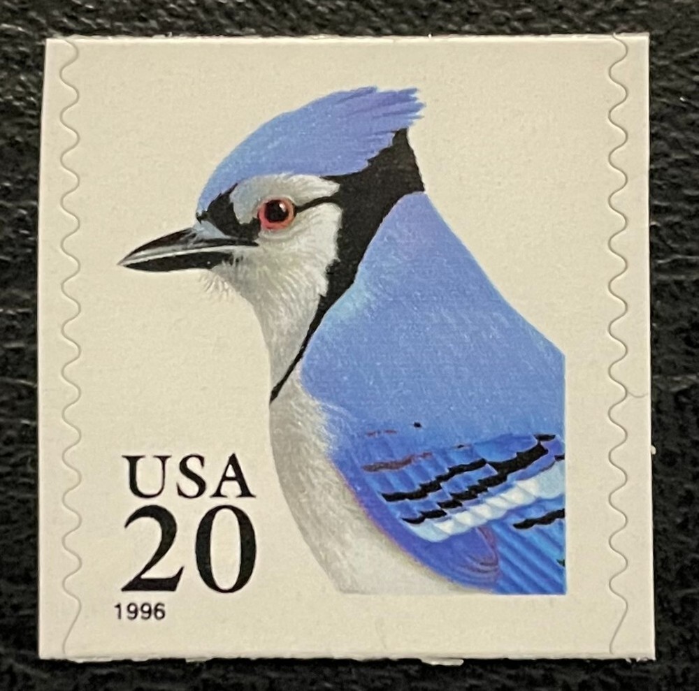 1996 Scott #3053, 20¢, BLUE JAY - Coil Single - Mint NH
