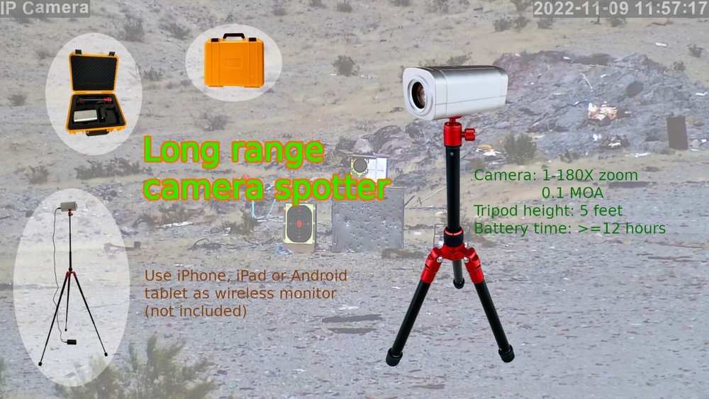 WIRELESS 180X ZOOMABLE DIGITAL CAMERA SNIPER SPOTTER