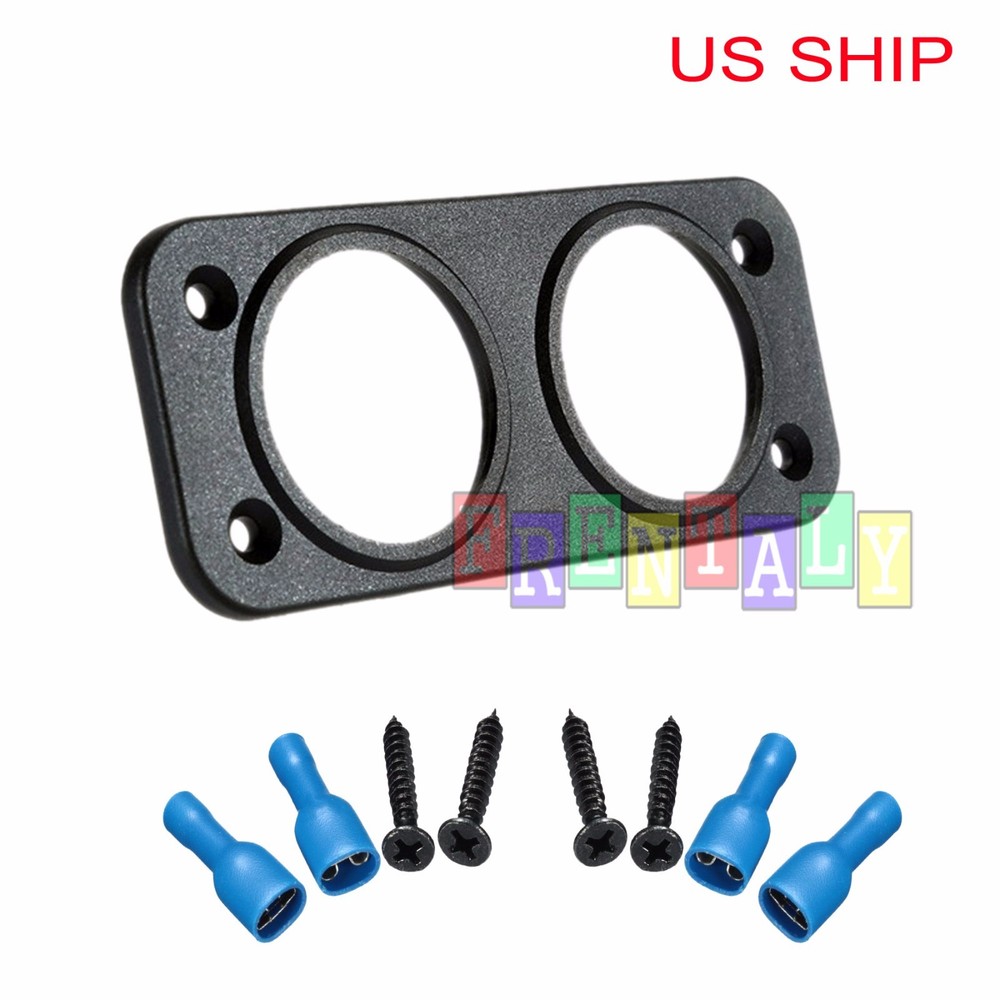 Double Flat Panel Base Power Socket Holder Driving Trailer RV Tech for ManTech