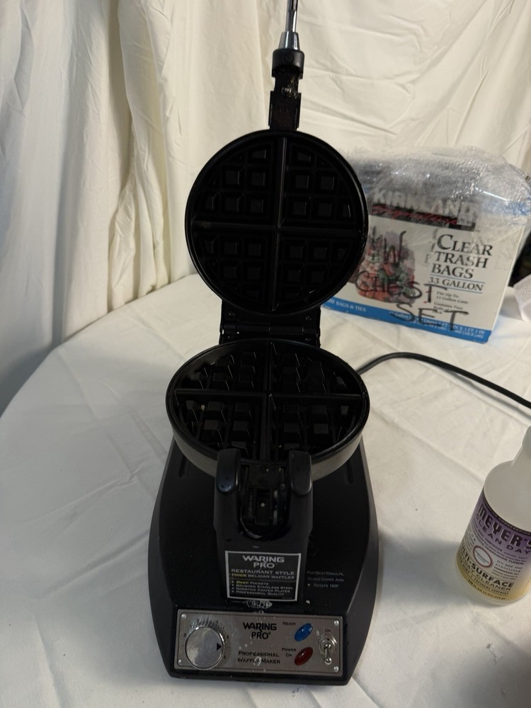 Warning Pro Professional Flip Waffle Maker