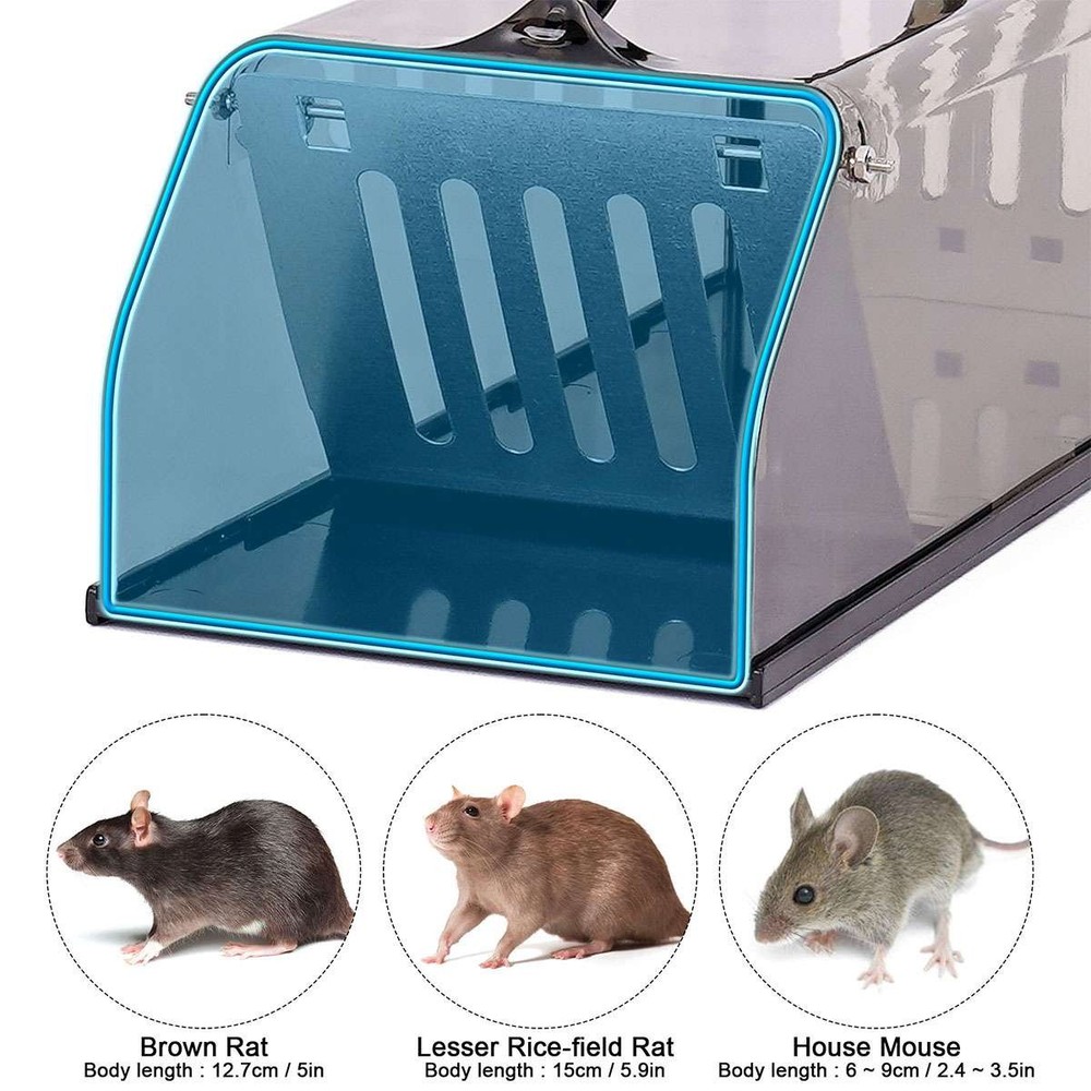 Humane Mouse Traps No Kill, Live Mouse Trap Box, Mice Trap Catch Cage Reusable