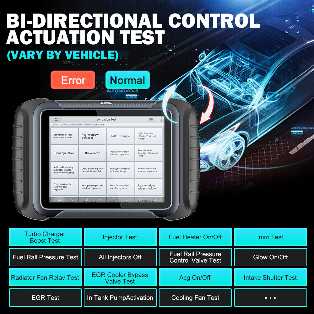 XTOOL USED D8W Wireless Auto Full System Diagnostic Scanner Topology Mapping