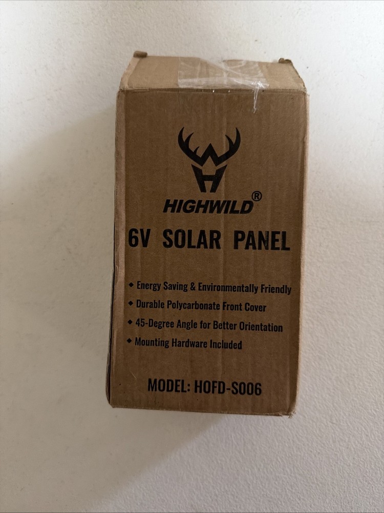 Highwild 6-Volt Solar Panel Charger for 6V Feeder Battery