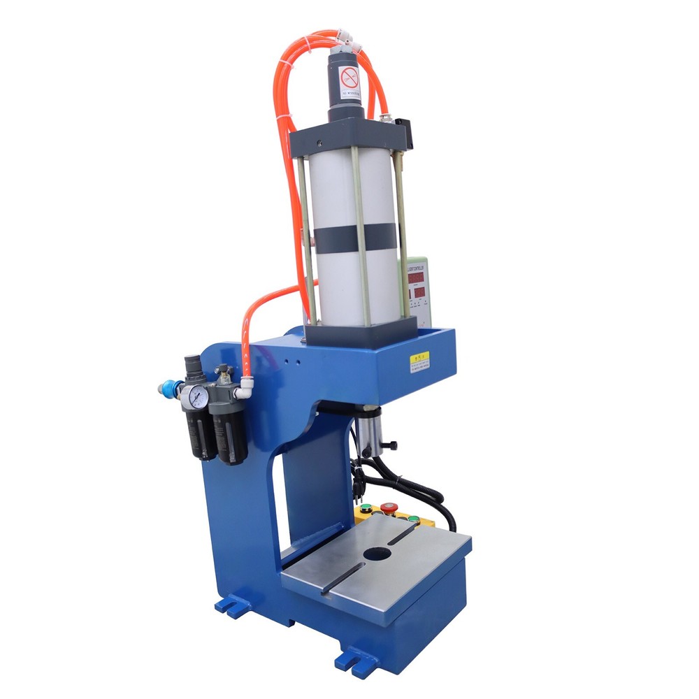 110V Pneumatic Punch Press Machine 3306lb/1500kg with Controller Double Button