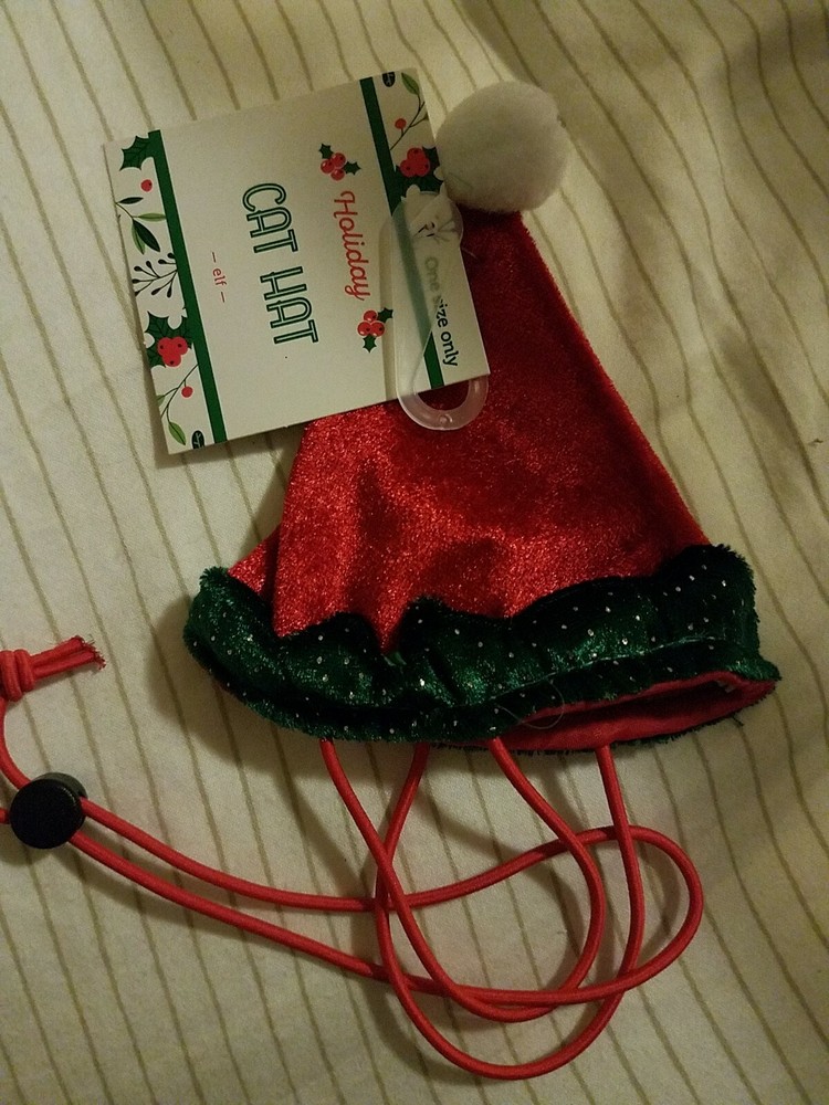 Cat Hat Santa Elf