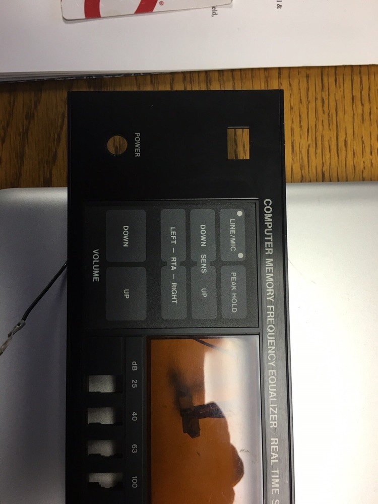 ORIGINAL FRONT PANEL REPLACEMENT PART - BSR 4000XR EQ Equalizer