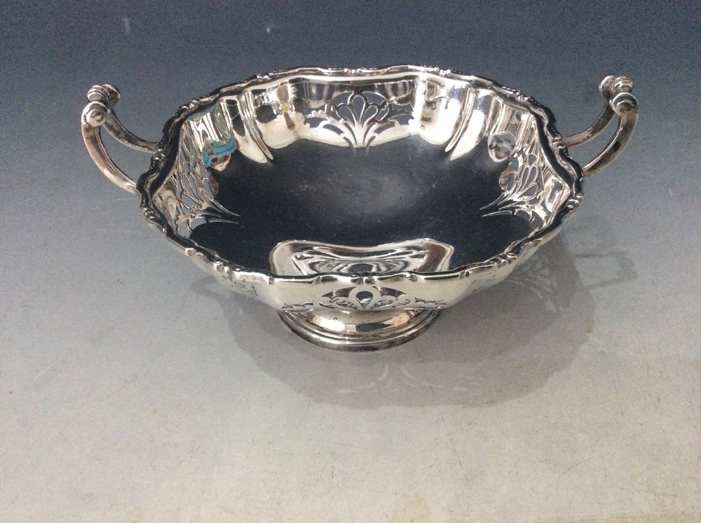 Silver Bon Bon Dish Birmingham 1957.