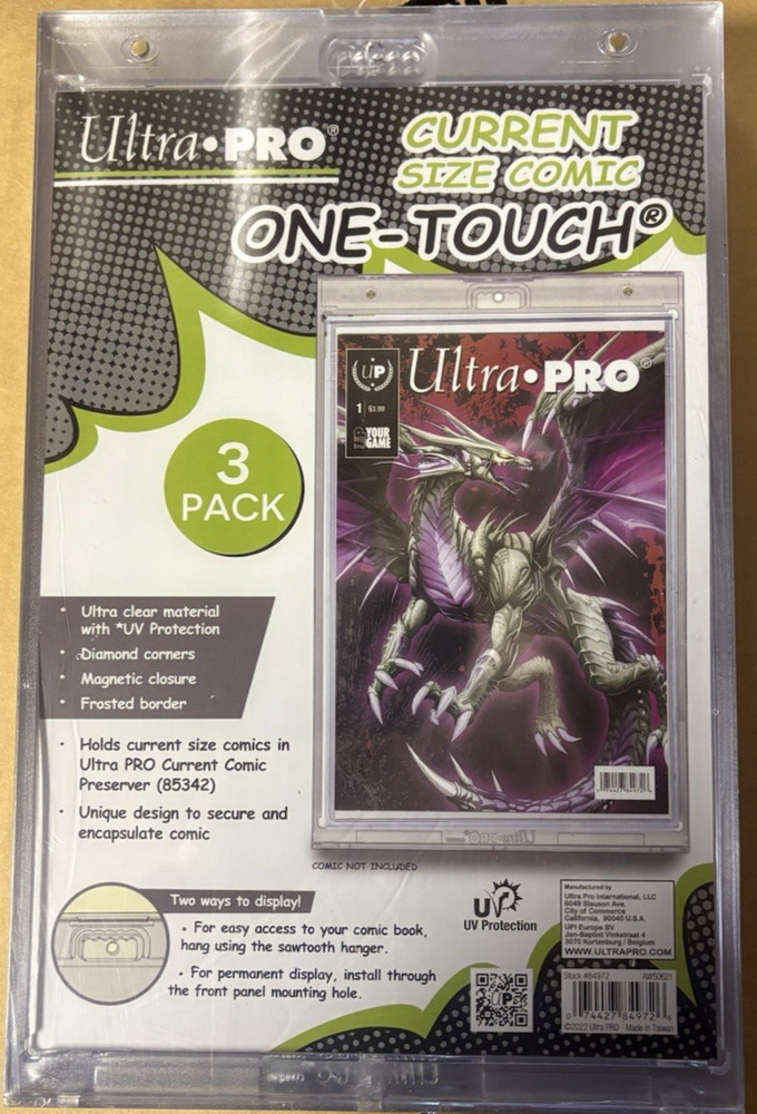 Ultra Pro Current Size Comic One-Touch Holder 12 ct Case Display Case Frame