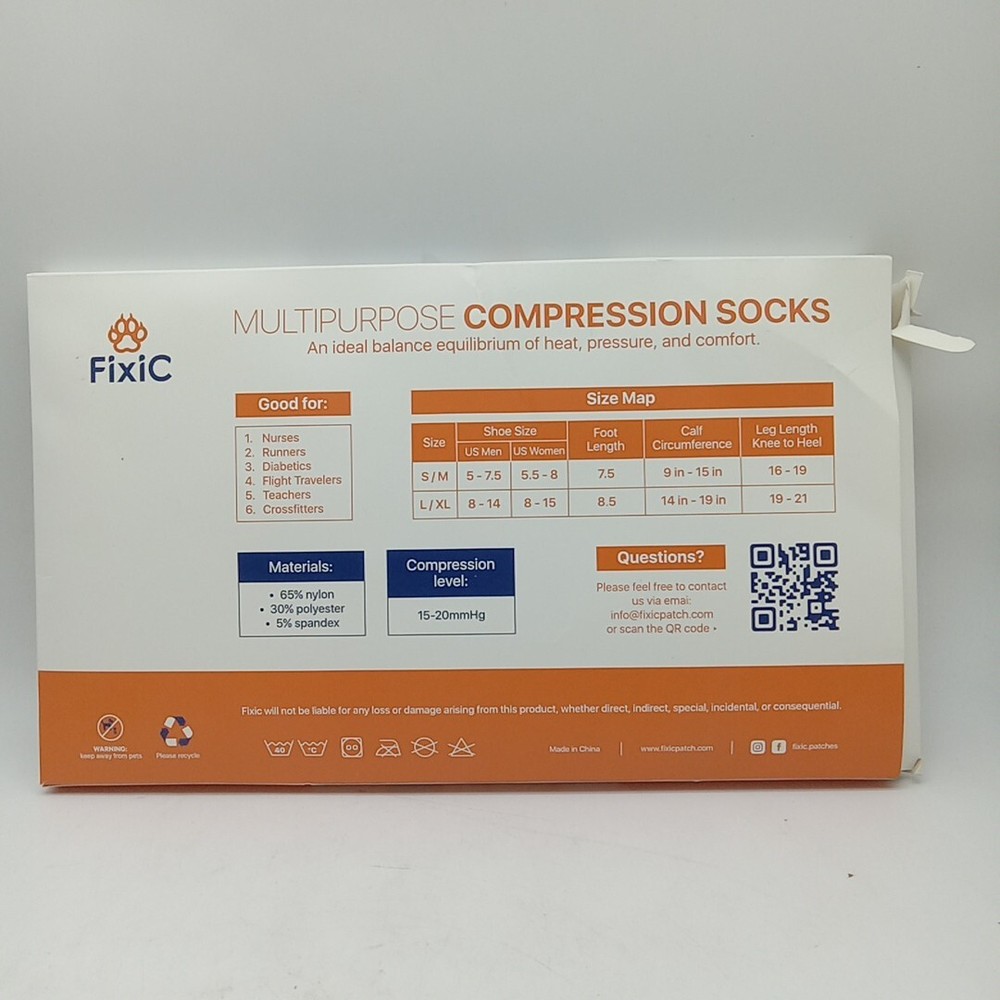 Fixic Compression Socks 3 Pcs Set L-XL. Nude...183