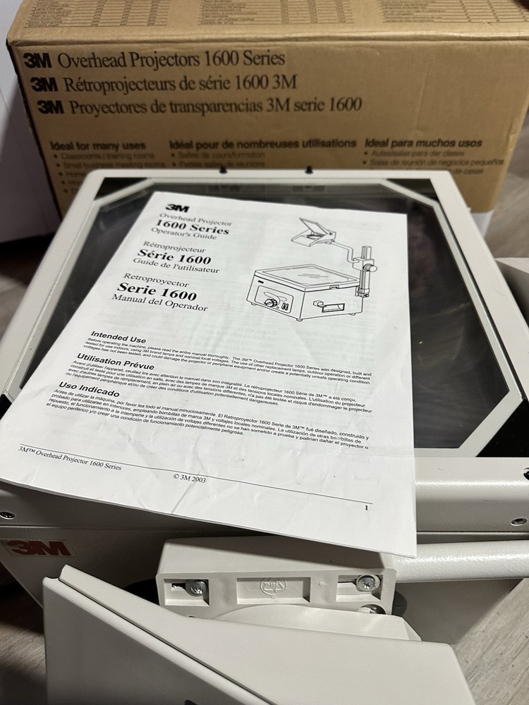 3M 1608 Overhead Projector TESTED WORKS