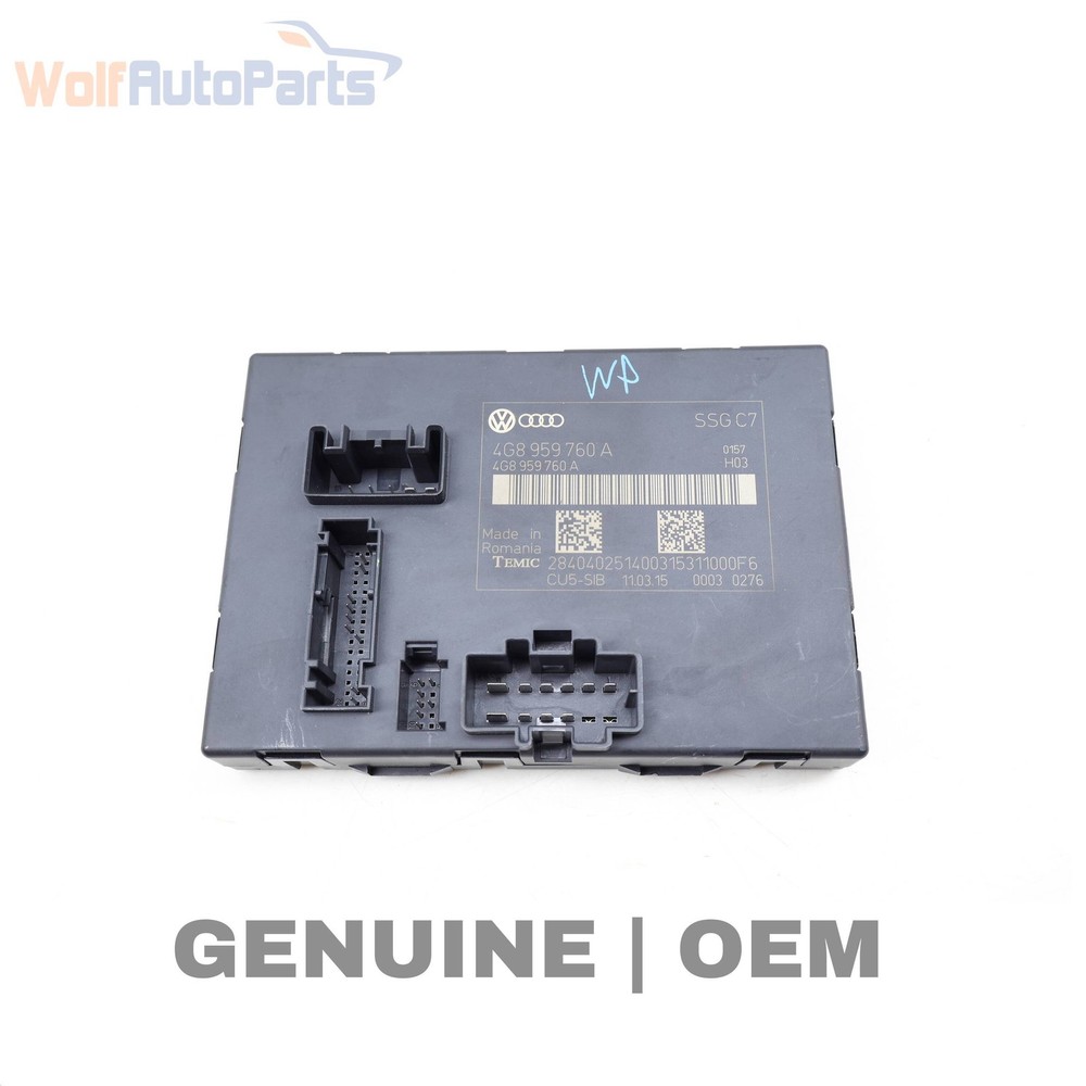 2013-2018 AUDI S7 - Front LEFT SEAT / Backrest Adjustment Control Module