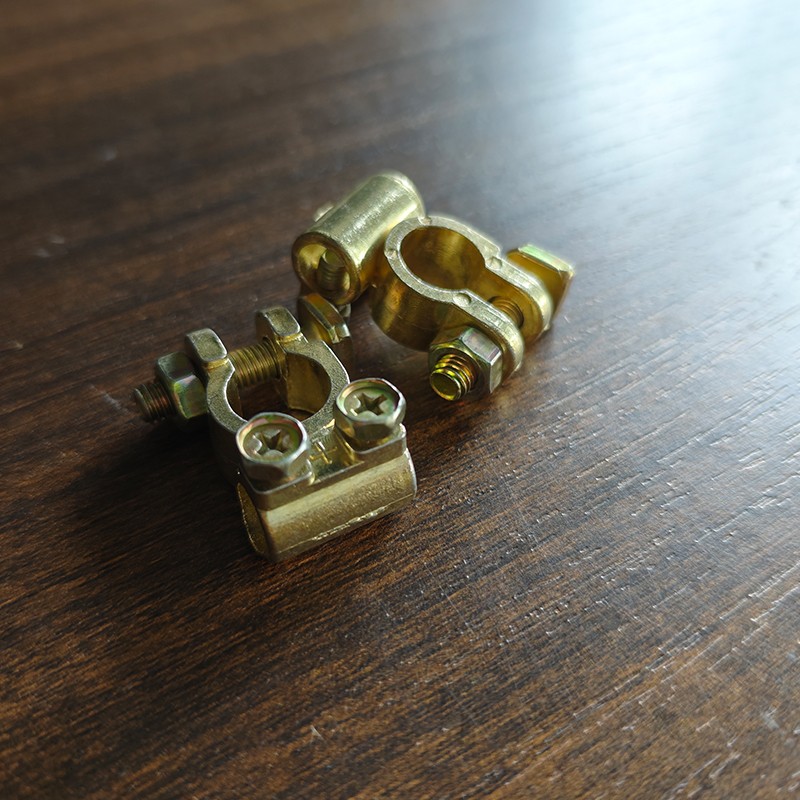 Small Brass Battery Terminal Connector Clamp Top Post Battery Terminal Protector