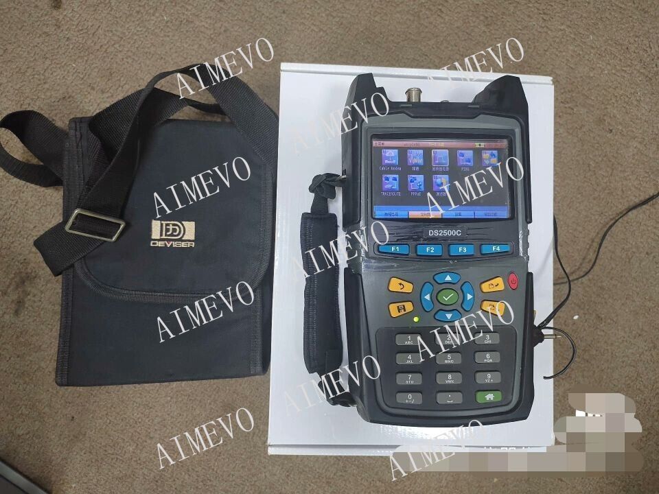 1 PCS Deviser DS2500C Digital TV QAM Analyzer com 75Ω RF IN 75Ω