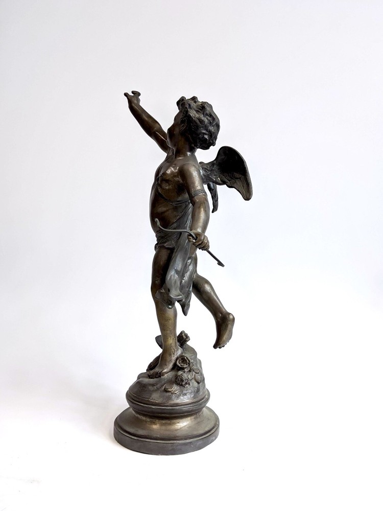 20th century bronze cupid statue