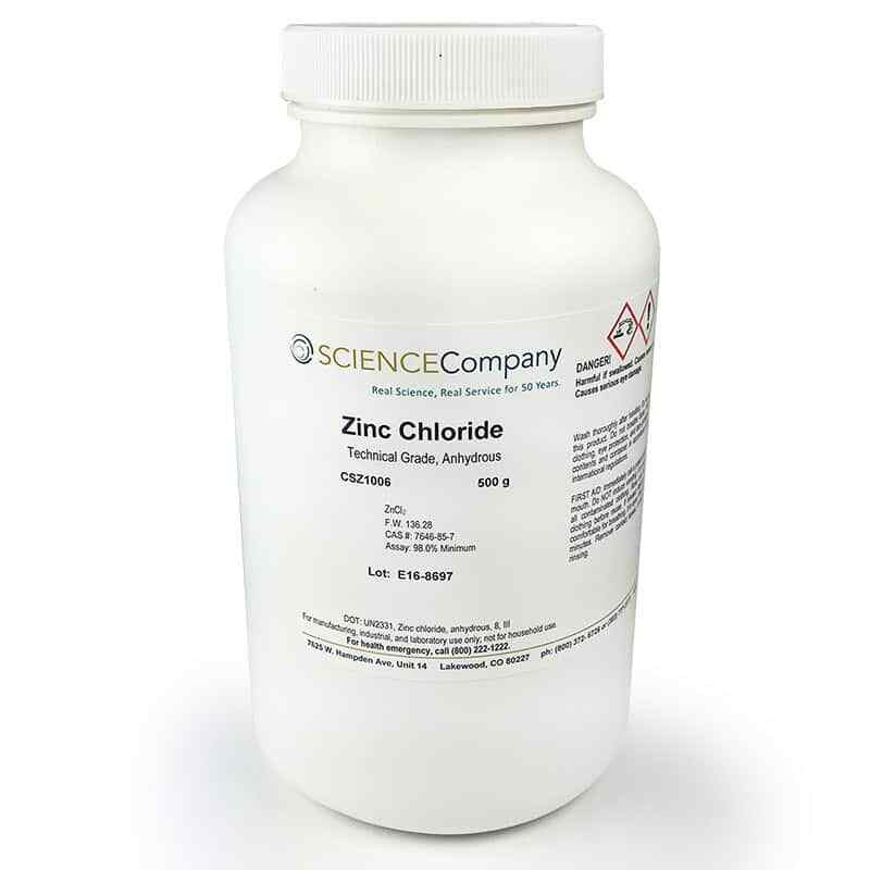 Zinc Chloride, Anhydrous, 500g