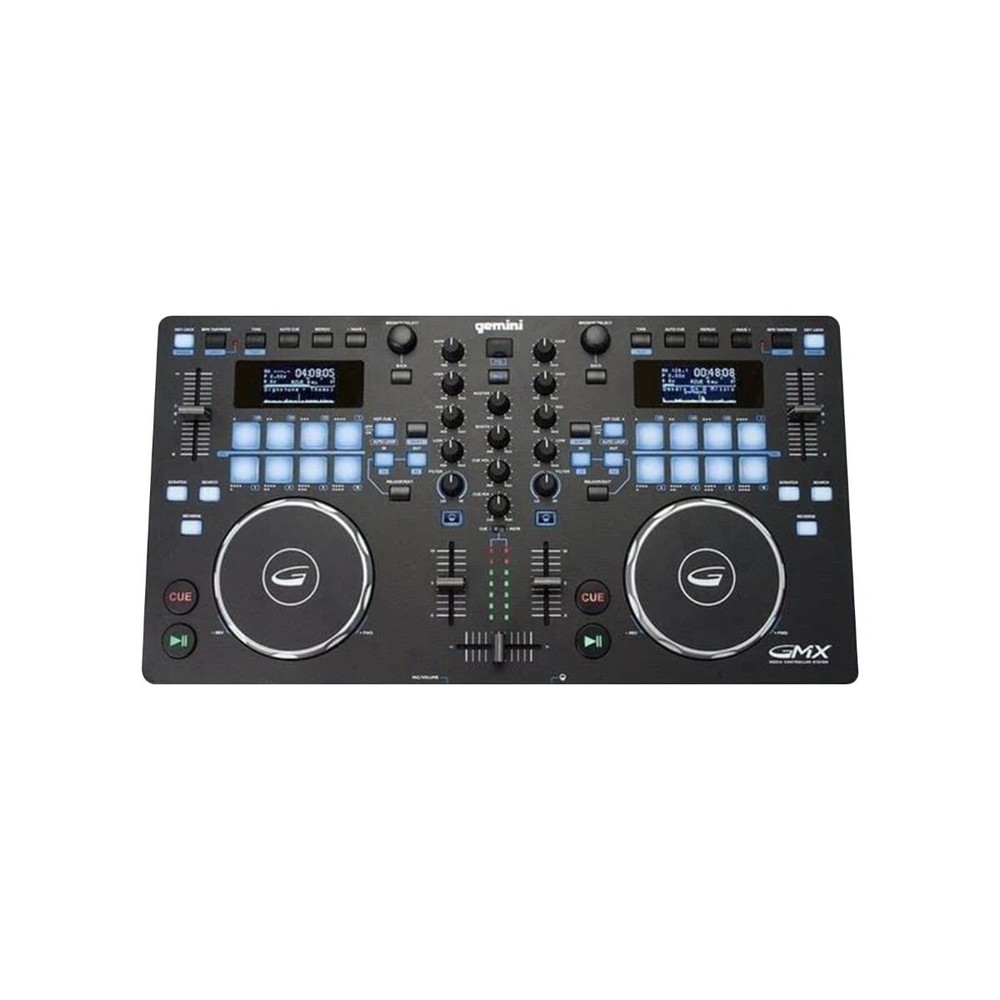 Gemini GMX Professional 2 Channel DJ Mixer Media Controller System