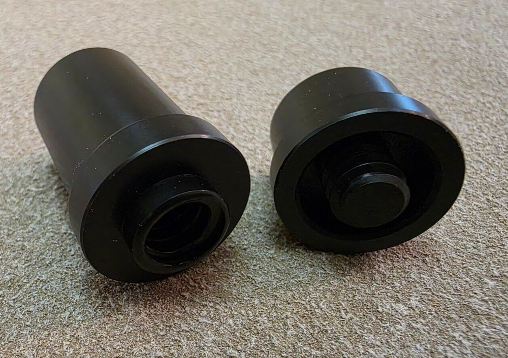 Action Billiards - UNILOC - Quick Release Joint Protector Set, Black Plastic