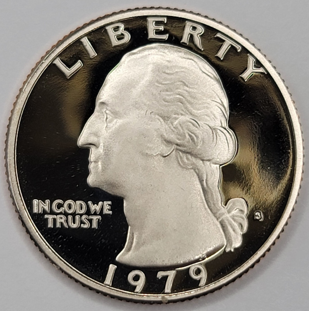 1979 S Gem Proof DCAM Washington Quarter - CN-Clad