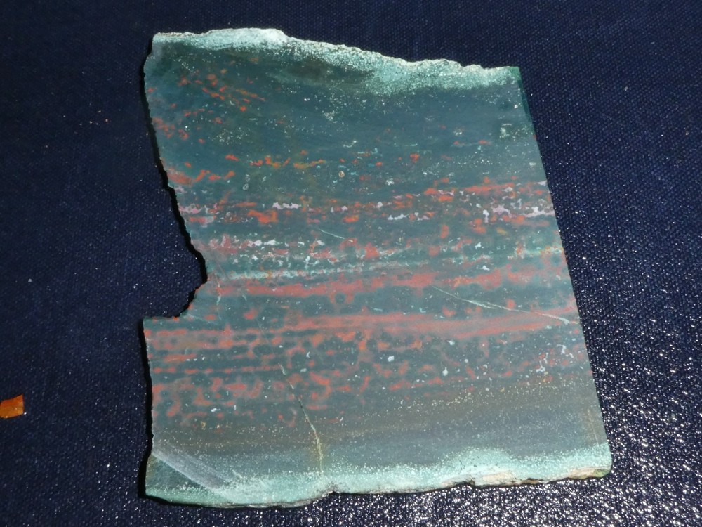 Fancy Jasper slab - 5" x 3 3/4" rough--cabbing-display- science projects
