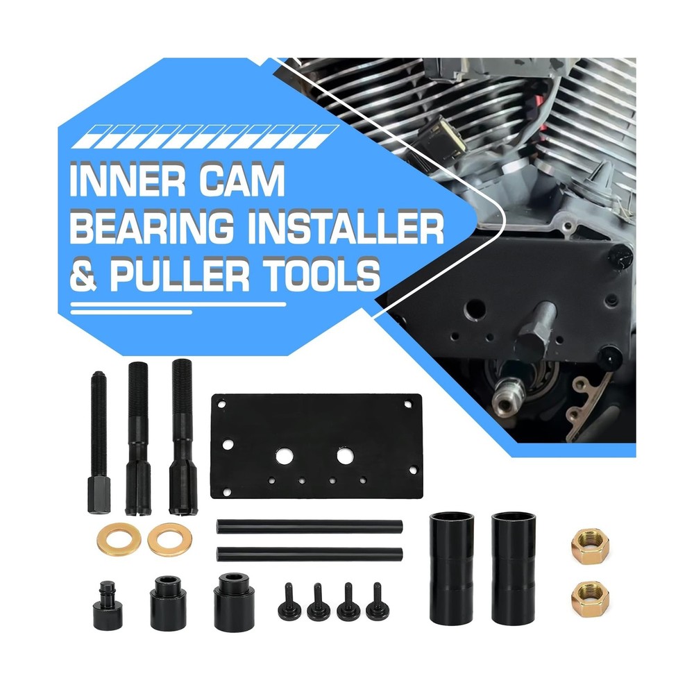 Inner Cam Bearing Installer and Puller Tools Compatible with Harley 88 93 96 ...