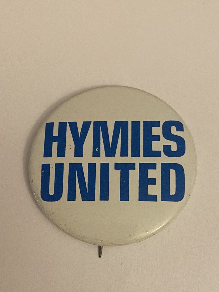 Hymies United Chicago Pin Back Button P190