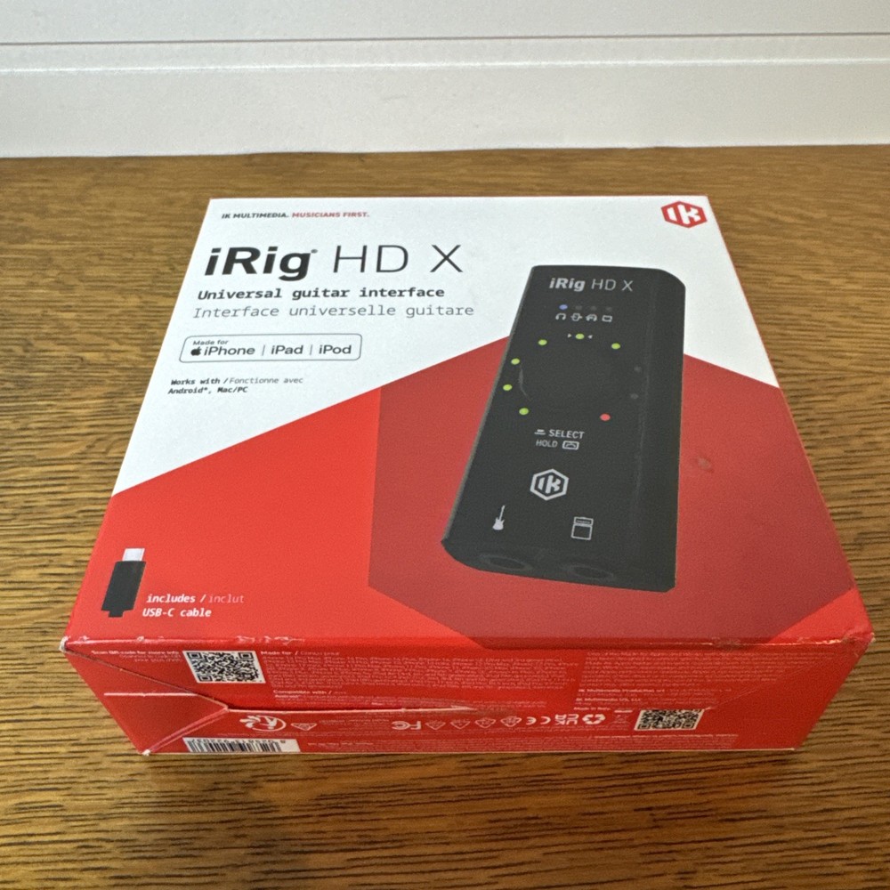 IK Multimedia iRig HD X Guitar Audio Interface - iOS, Windows, Mac, Android