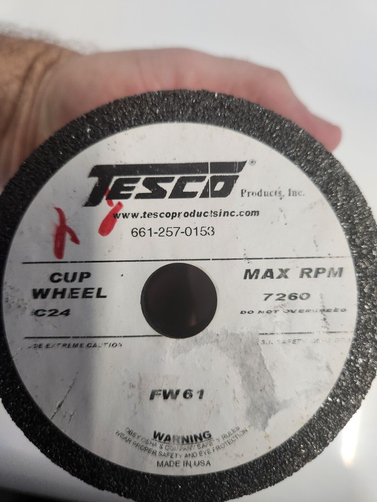 TESCO 5 x 2 x 3/4 Grinding FLARED CUP silicon carbide for TERRAZZO