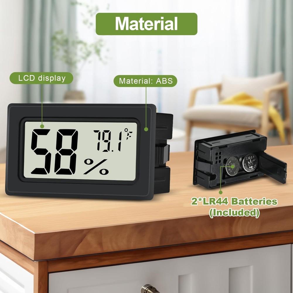 6-Pack Digital Humidity Meter Indoor Thermometer Hygrometer LCD Display
