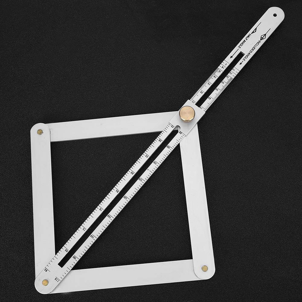 Corner Angle Finder, 4?Fold Multifunctional Angle Measuring Ruler, 0-170?