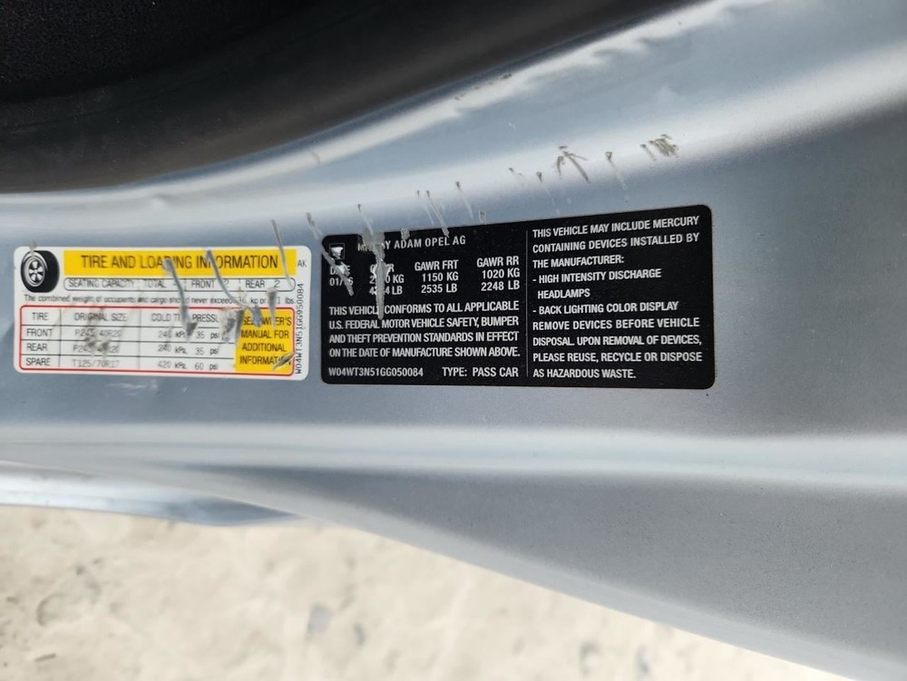 CASCADA 2016 Glove Box 4914208