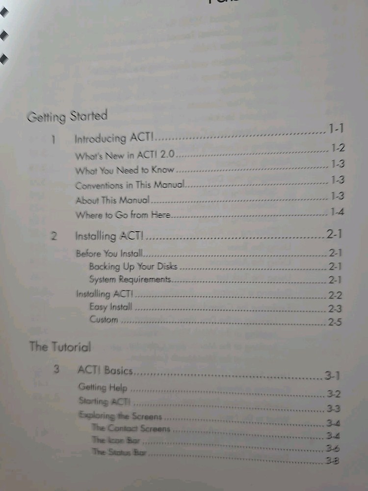 Vintage 1993 Symantec Act Version 2.0 For Windows