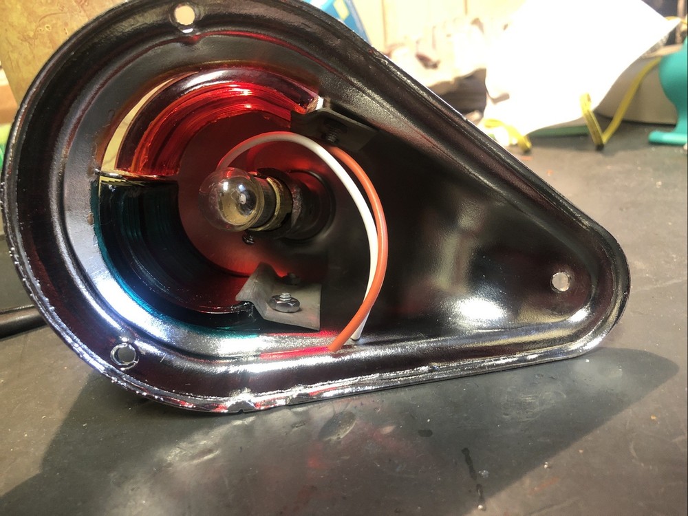 Chrome Plated Bow Light ,glass Lens Wired