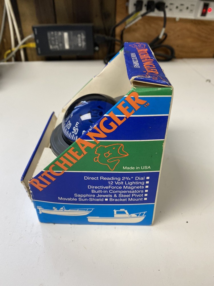 Ritchie RA-93 RitchieAngler Magnetic Compass - Surface Mount Gray