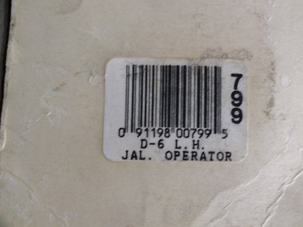 Barton Kramer Replacement window handle D-6 L.H New