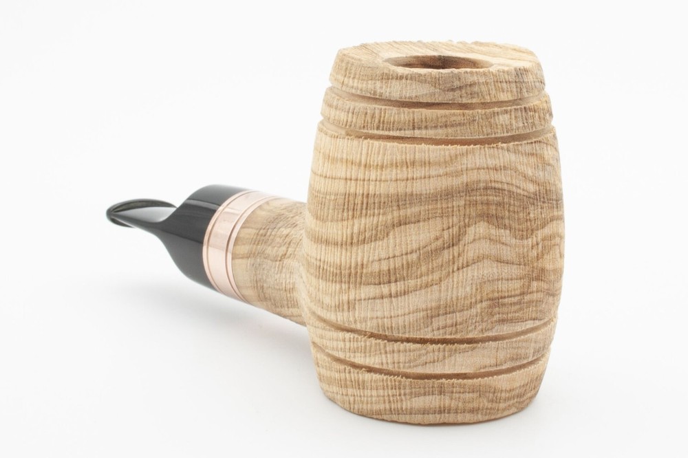 NEW! RATTRAY'S DEVIL'S CUT OLIVE WOOD 9MM PIPE incl. Adapter / BRUSHED