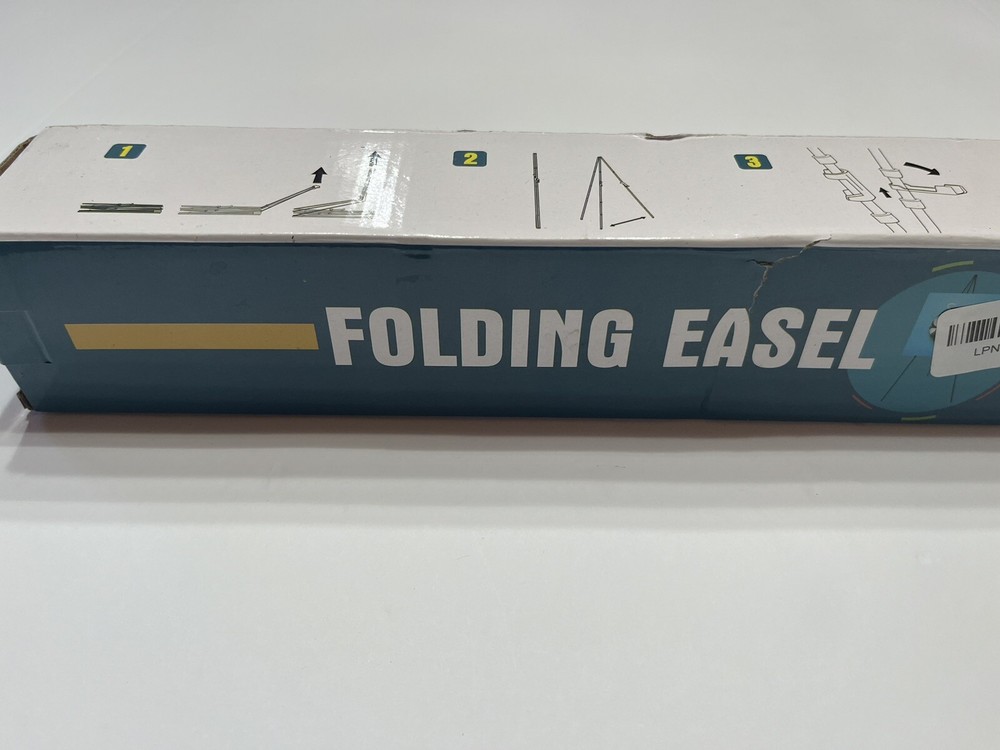 Folding Easel Black Display Easel Stand Adjustable 66 Inches Tall Read Descript